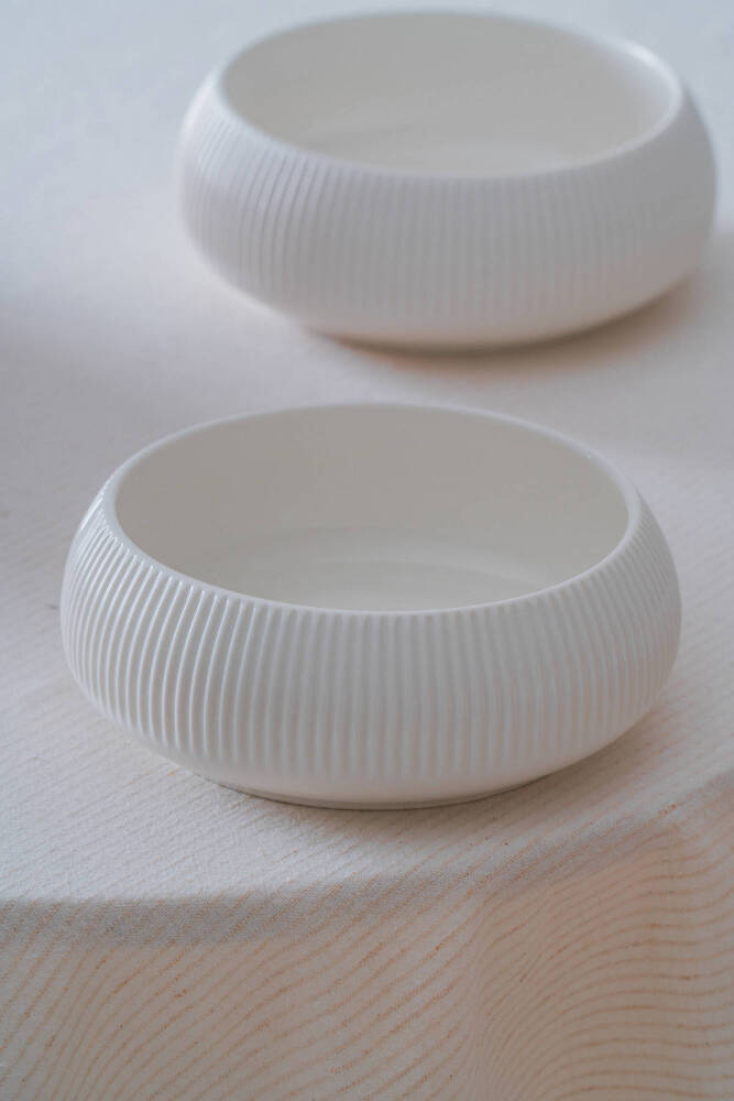 Bianco Perla Porselen Yuvarlak Kase - 17 cm - 8