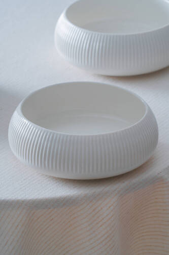 Bianco Perla Porselen Yuvarlak Kase - 18 cm - Acar