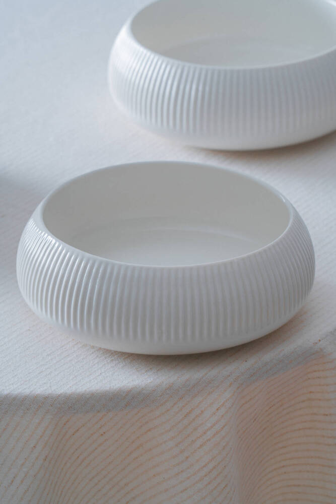 Bianco Perla Porselen Yuvarlak Kase - 18 cm - 1