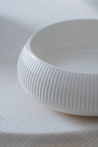 Bianco Perla Porselen Yuvarlak Kase - 18 cm - 2
