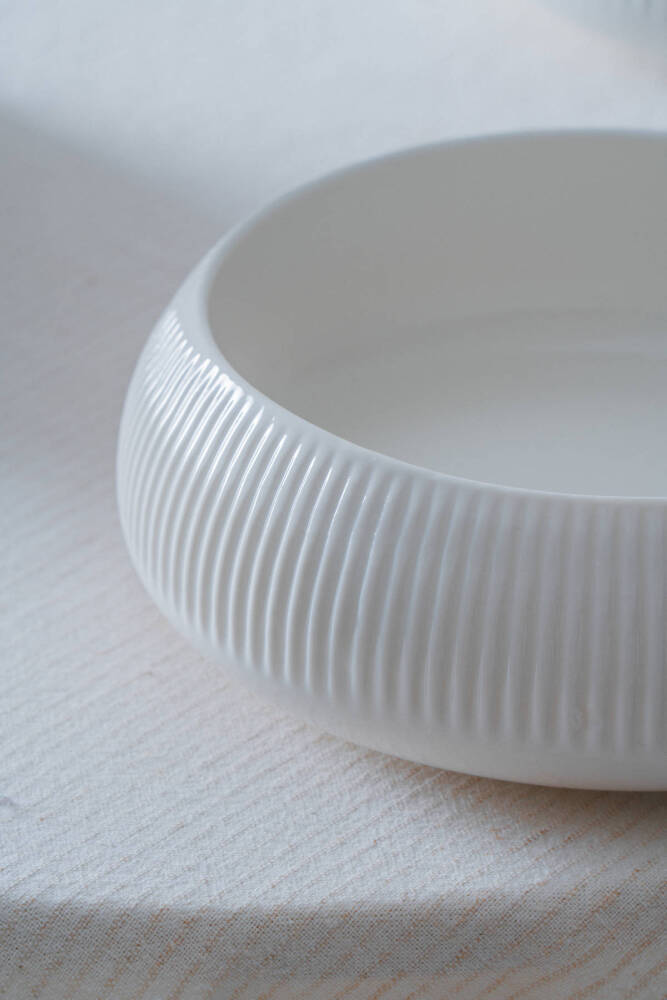 Bianco Perla Porselen Yuvarlak Kase - 18 cm - 2