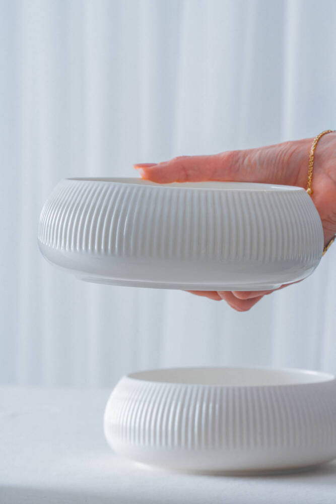 Bianco Perla Porselen Yuvarlak Kase - 18 cm - 6