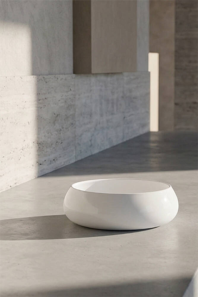 Bianco Perla Yuvarlak Kase - 18.2 cm - 1