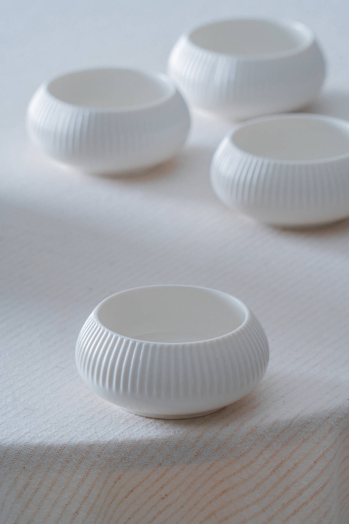 Bianco Perla Porselen Yuvarlak Kase - 8 cm