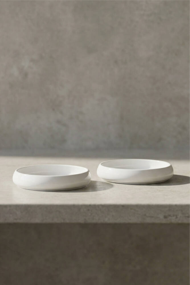 Bianco Perla Porselen Yuvarlak Tabak - 10,5 cm - 1