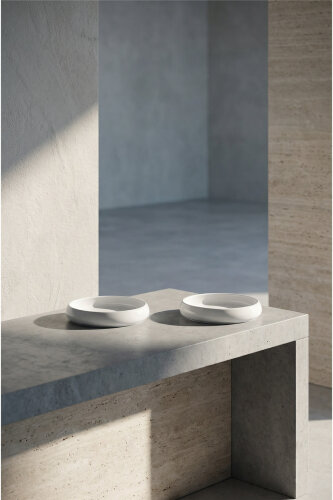 Bianco Perla Porselen Yuvarlak Tabak - 10,5 cm - 3