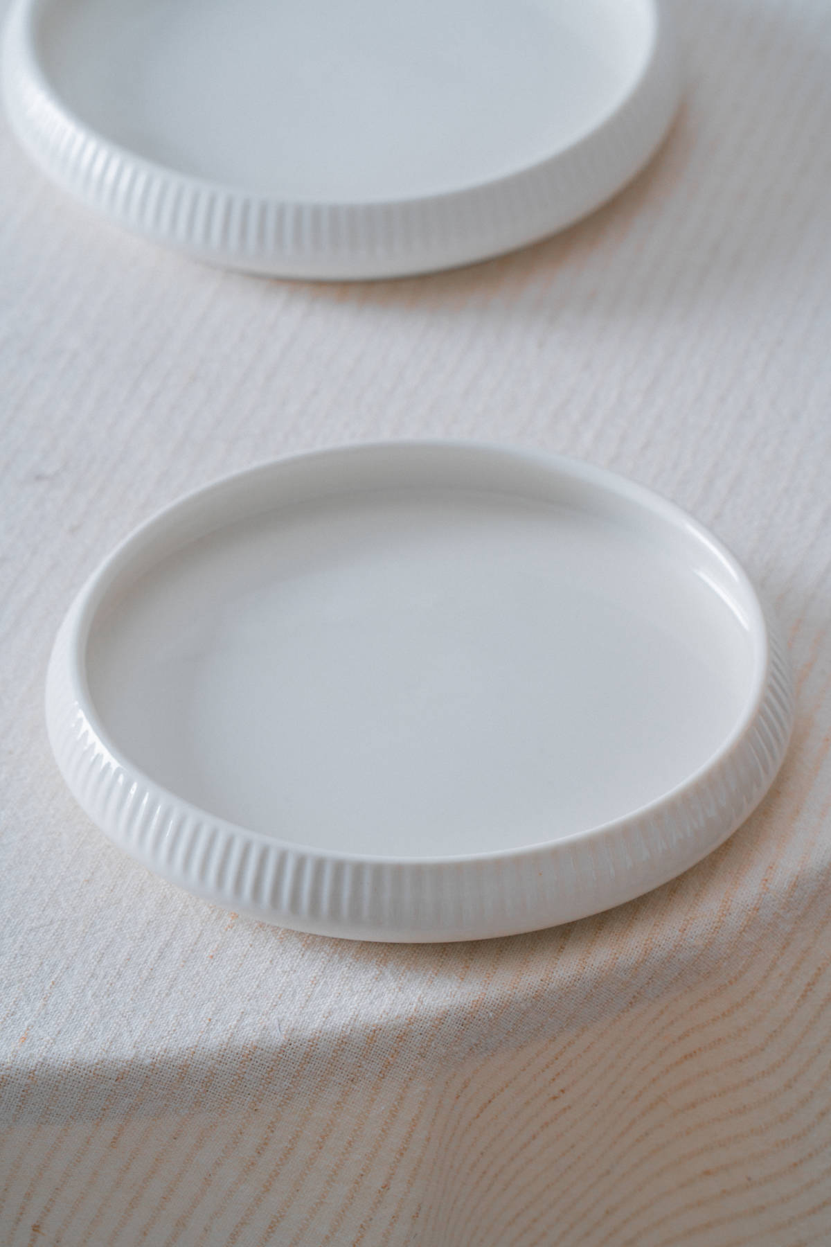 Bianco Perla Porselen Yuvarlak Tabak - 14 cm
