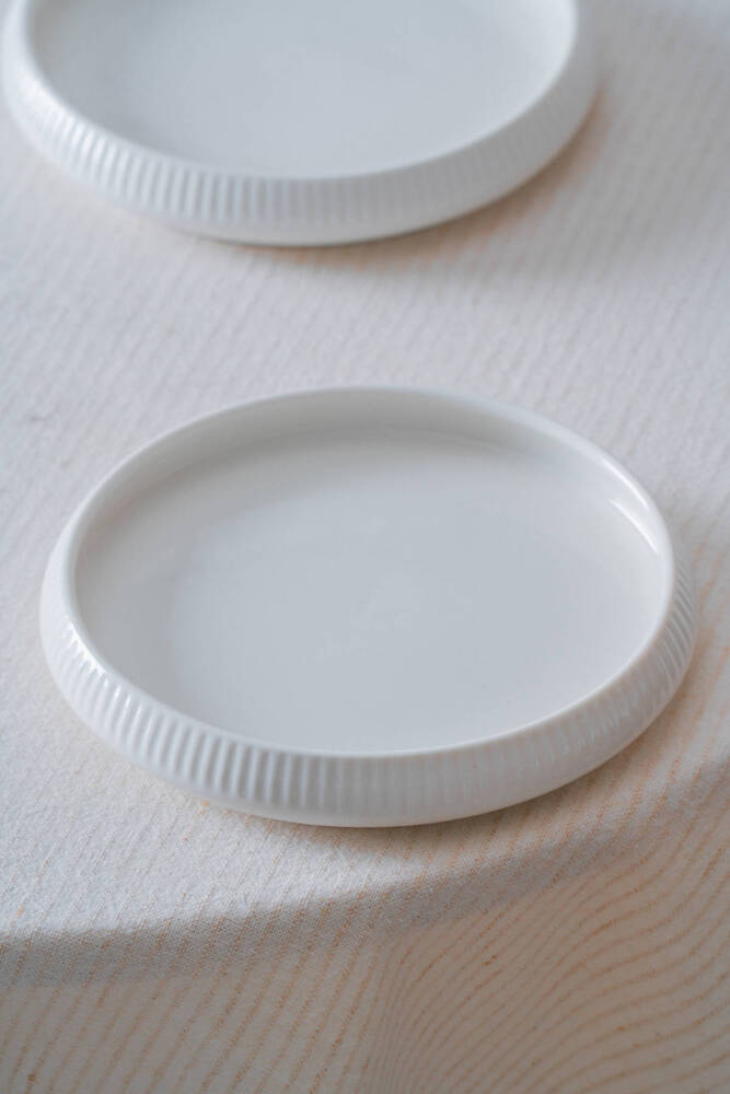 Bianco Perla Porselen Yuvarlak Tabak - 14 cm - 1