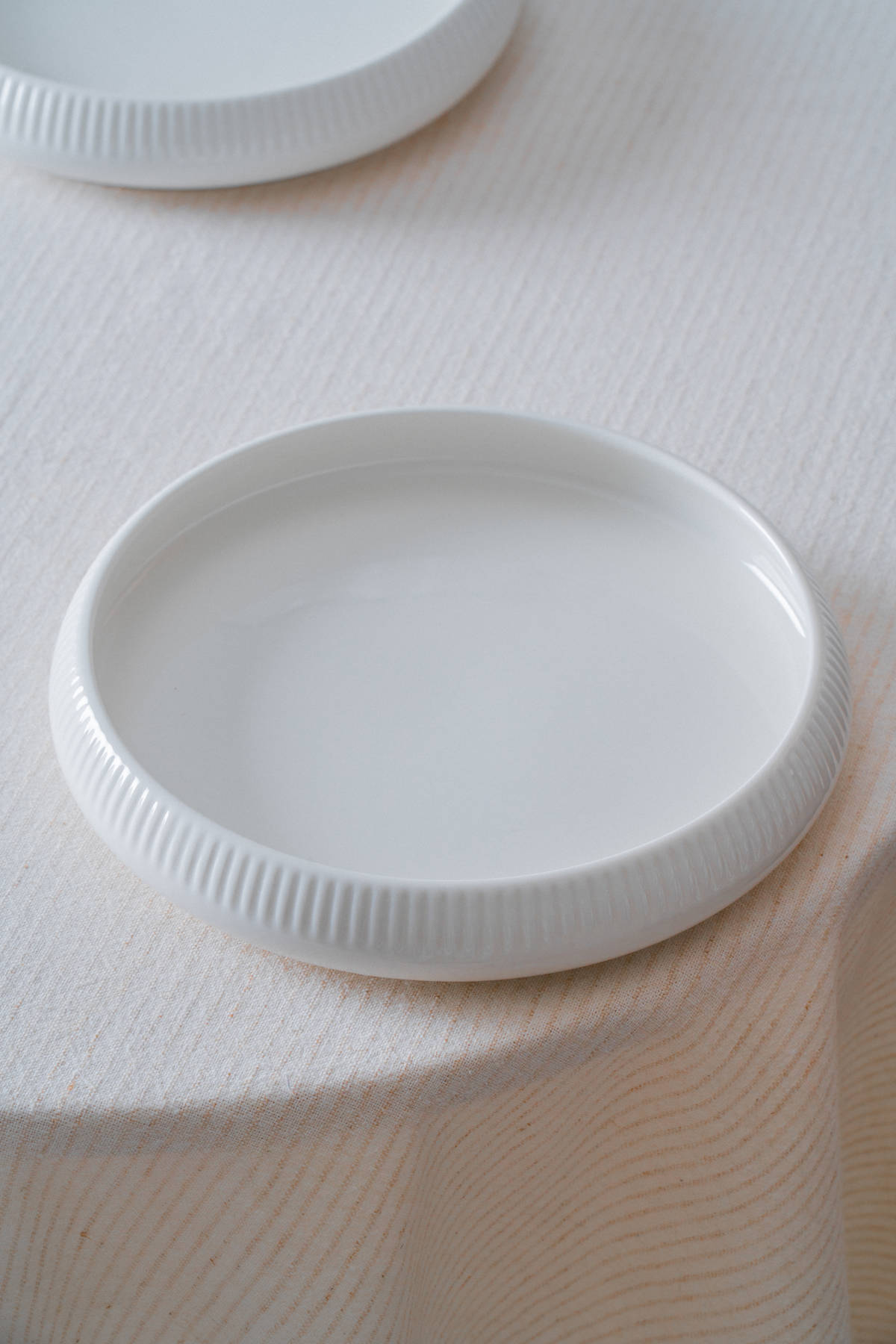 Bianco Perla Porselen Yuvarlak Tabak - 18 cm