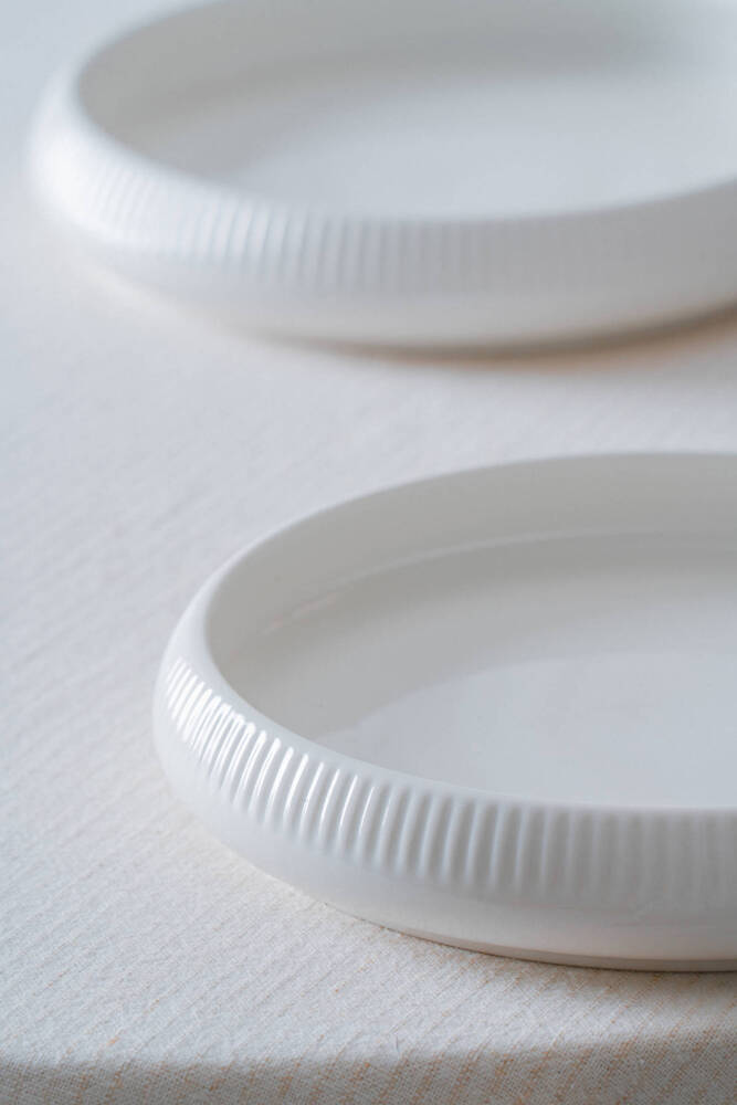 Bianco Perla Porselen Yuvarlak Tabak - 18 cm - 2