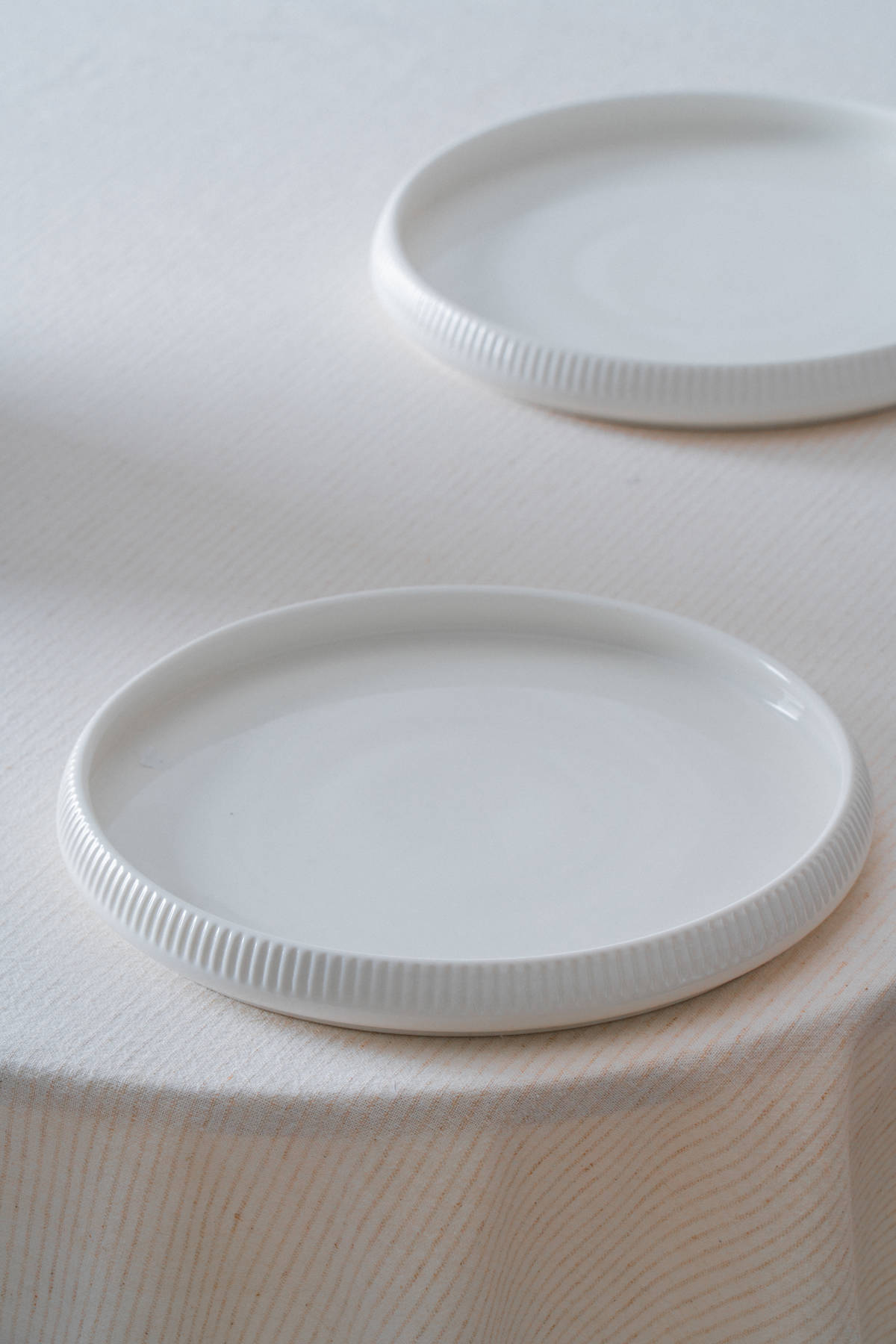 Bianco Perla Porselen Yuvarlak Tabak - 23 cm
