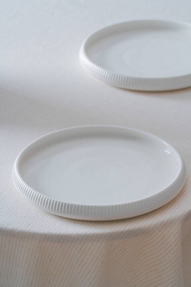 Bianco Perla Porselen Yuvarlak Tabak - 23 cm - 1