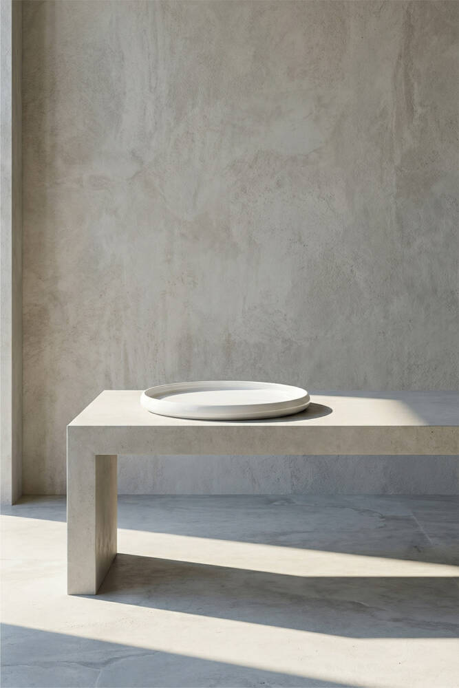 Bianco Perla Porselen Yuvarlak Tabak - 23,5 cm - 3