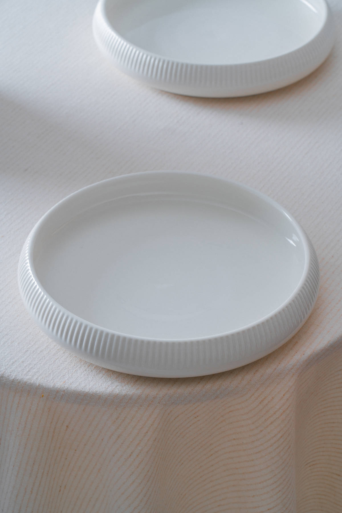 Bianco Perla Porselen Yuvarlak Tabak - 24 cm
