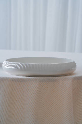Bianco Perla Porselen Yuvarlak Tabak - 24 cm - 3