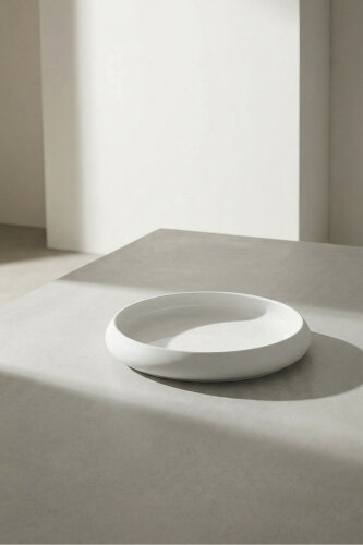 Bianco Perla Porselen Yuvarlak Tabak - 24 cm - 3