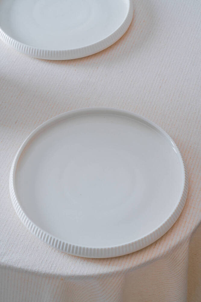 Bianco Perla Porselen Yuvarlak Tabak - 26 cm - 1