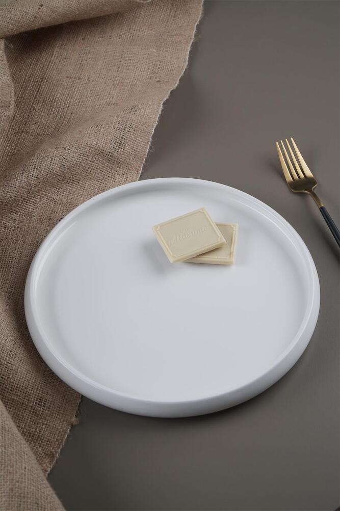 Bianco Perla Porselen Yuvarlak Tabak - 26 cm - 1