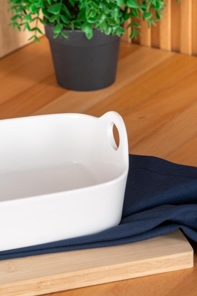 Bianco Perla Rectangular Bowl - 25 Cm - 2
