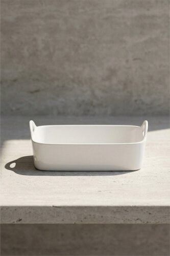 Bianco Perla Rectangular Bowl - 25 Cm - 2