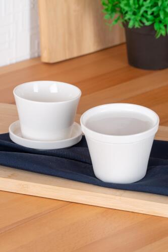 Bianco Perla Round Bowl With Lid - 9.5 Cm - 5
