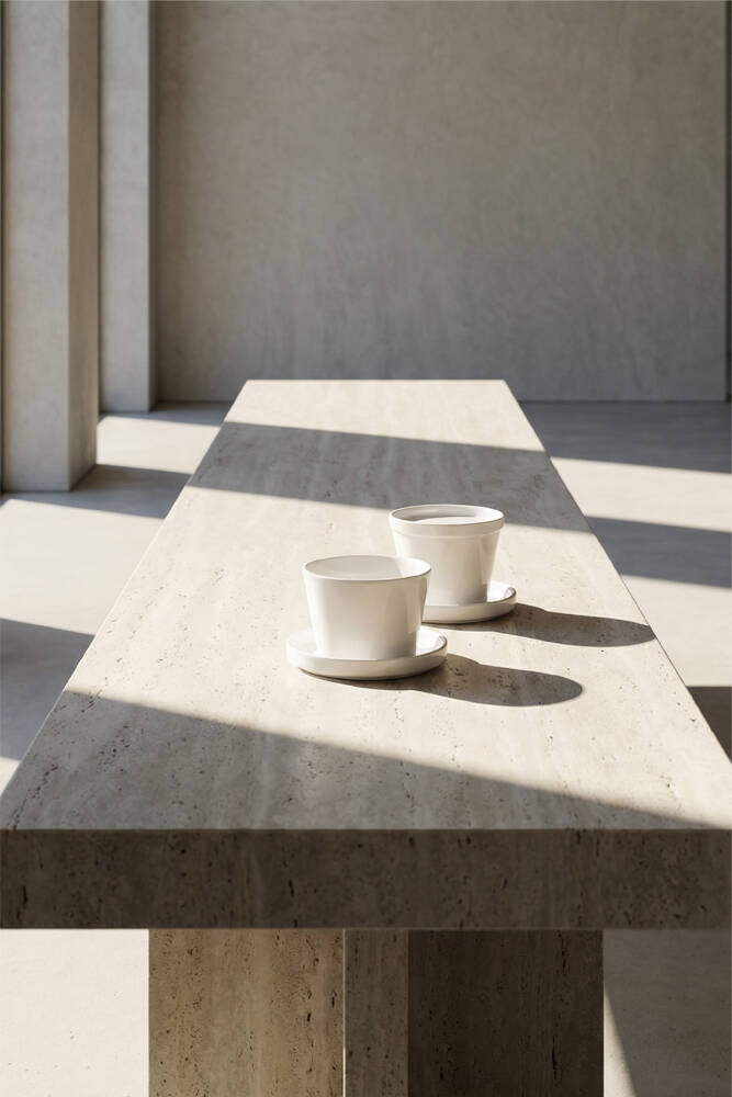 Bianco Perla Yuvarlak Kapaklı Kase - 9.5 cm - 3