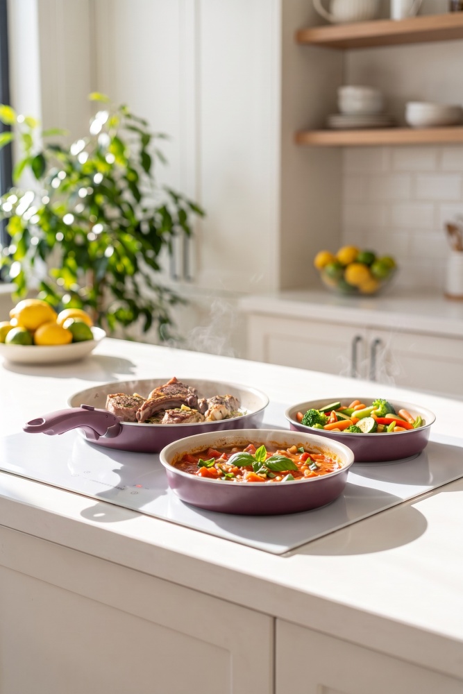 BioBerry İndüksiyon Tabanlı 3'lü Tava Seti - 5