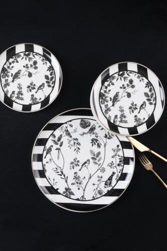 Blate Porcelain 7 Piece Cake Set - 3