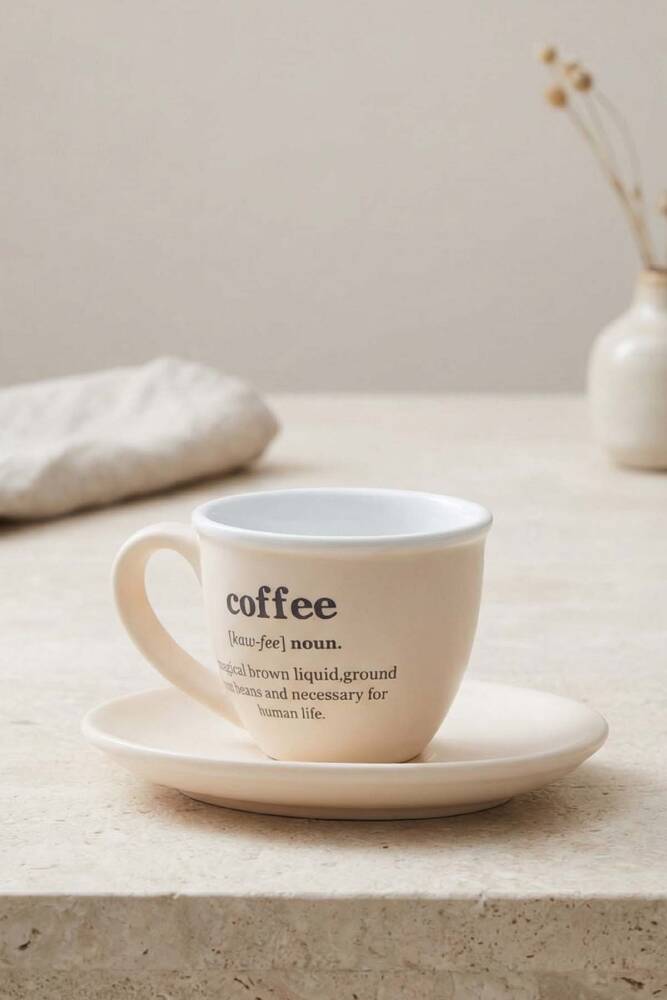 Blush 2 Kişilik Kahve Fincan Takımı - 90 ml - 2