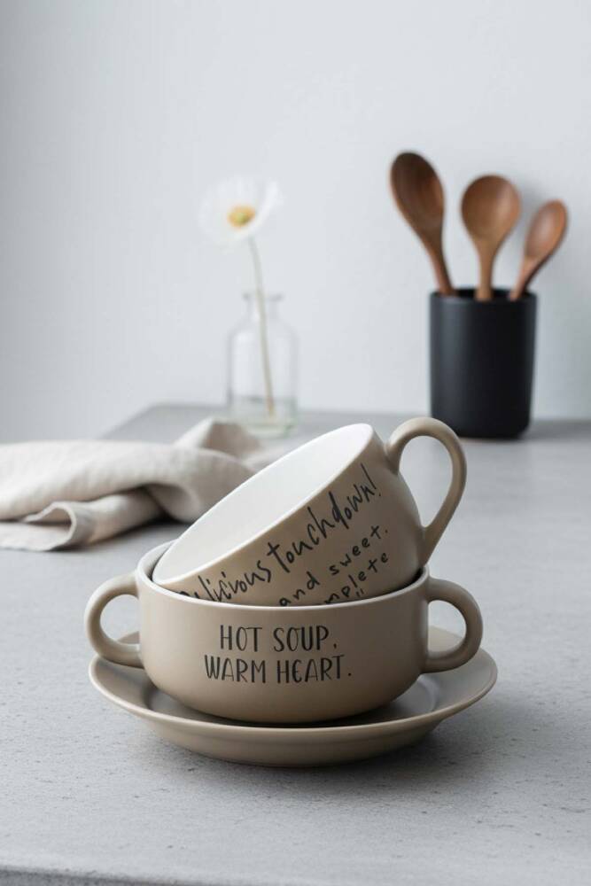 Blush 3 Parça Kase ve Kupa Seti - 1