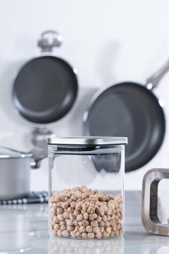 Borosilicate Square Glass Jar - 900 Ml - 1