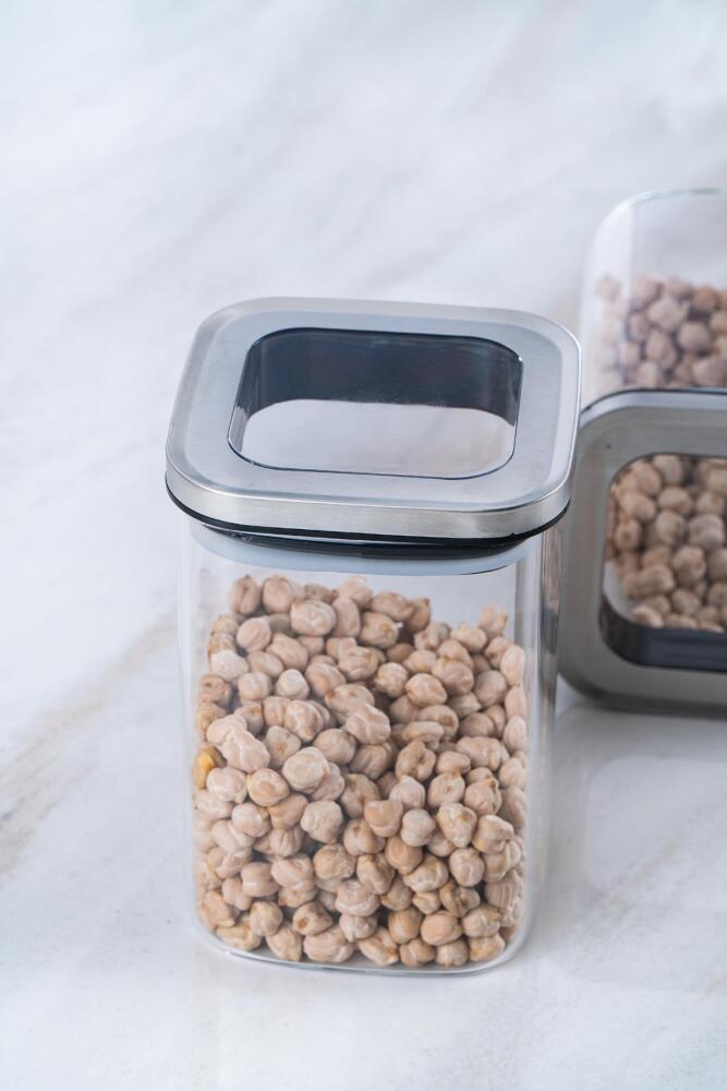 Borosilicate Square Glass Jar - 900 Ml - 2