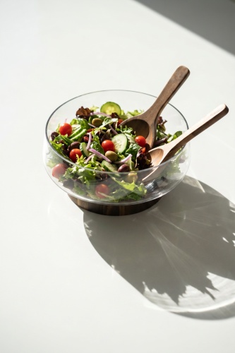 Bosco Akasya Salata Servis Kasesi & Çatal Kaşık - 4300 ml - 3