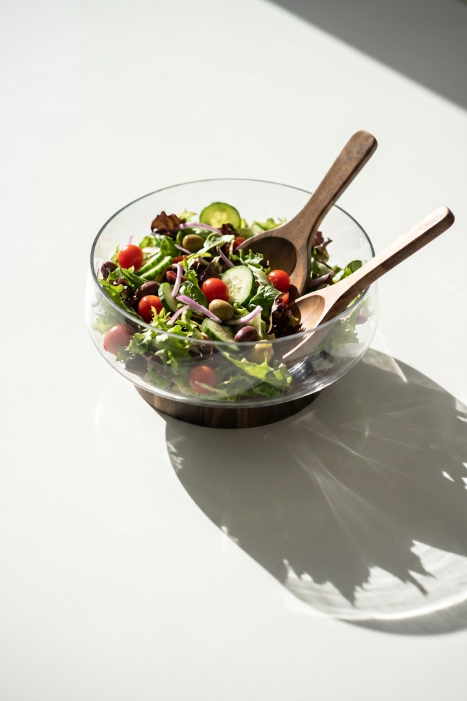 Bosco Akasya Salata Servis Kasesi & Çatal Kaşık - 4300 ml - 3