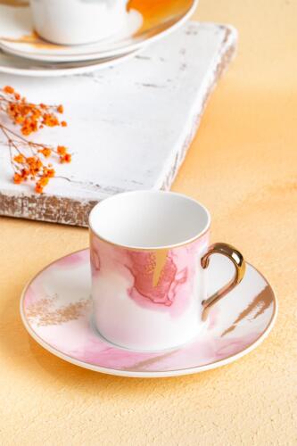Brush 6 Porcelain Coffee Cup Set - 3