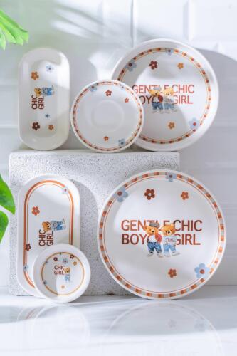 Buddy Bear 6 Kişilik 21 Parça Kahvaltı Takımı - Acar