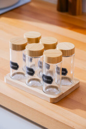 Calix Standlı 6 lı Baharatlık Takımı - Acar