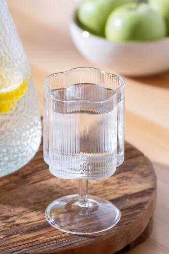 Daisy Ayaklı Cam Bardak - 12 cm - Acar