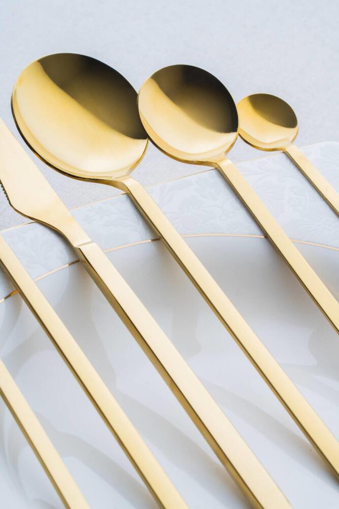 Camila 72 Parça Gold Çatal Kaşık Bıçak Takımı - 4