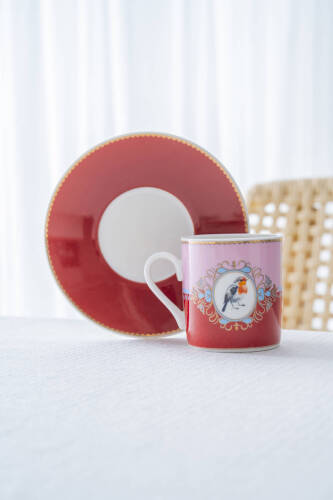 Candy 6 Kişilik Porselen Kahve Fincan Takımı - 90 ml - Acar