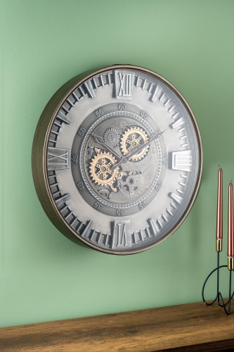 Çarklı Duvar Saati - 59 cm - Acar