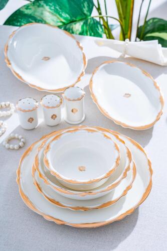 Caroline 12 Kişilik 58 Parça Porselen Yemek Takımı - Acar