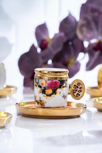 Caviar 6 Kişilik Porselen Kahve Fincanı Takımı - 2