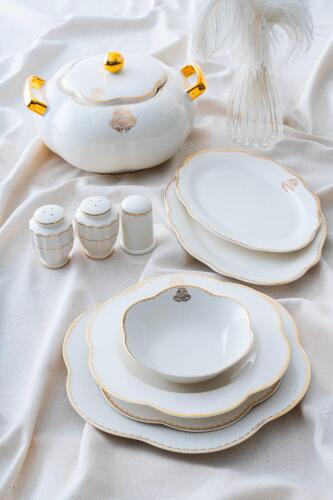 Cecilla 12 Kişilik 60 Parça Porselen Yemek Takımı - Acar