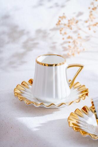 Cecily 6 Kişilik Kahve Fincanı Takımı - 90 ml - 3
