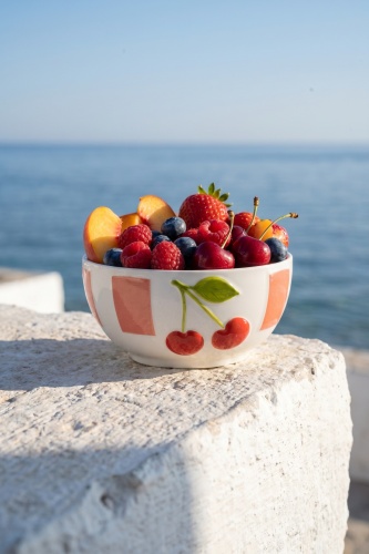 Cherry Much 6 Kişilik 7 Parça Porselen Kase Seti Turuncu - 4