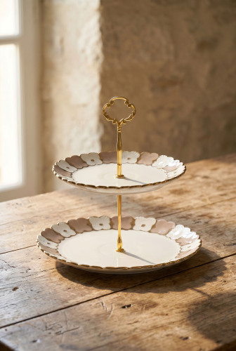 Cleef Katlı Kurabiyelik Bej - 26 cm - Acar