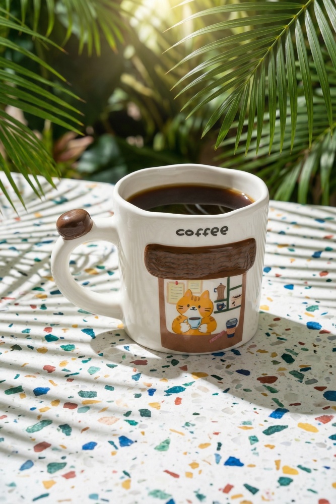 Coffee Shop Porselen Kupa - 425 ml - 1