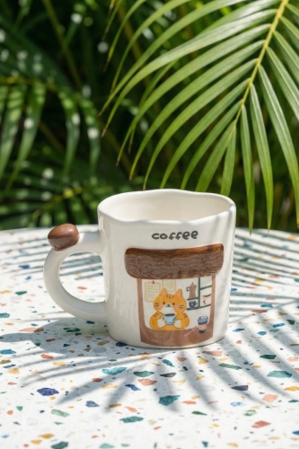 Coffee Shop Porselen Kupa - 425 ml - 2