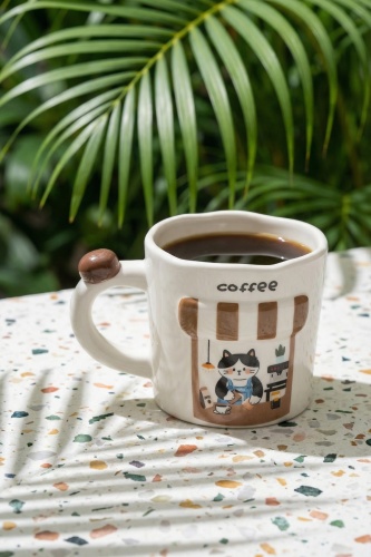 Coffee Shop Porselen Kupa - 425 ml - Acar